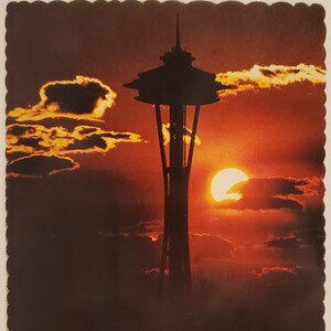 Carte postale WA Space Needle Seattle Washington