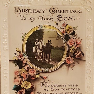 Cartolina di auguri Compleanno - Auguri di compleanno al mio caro figlio