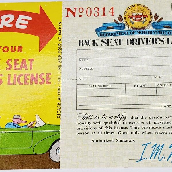 Funny Fake License Etsy