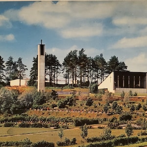 Post Card Finland Burial Chapel Kuopio Finland