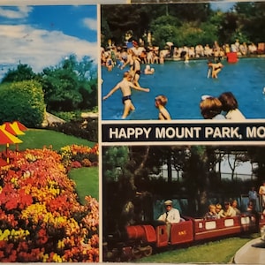 Cartão Postal Reino Unido Inglaterra Happy Mount Park Morecambe Lancashire Inglaterra