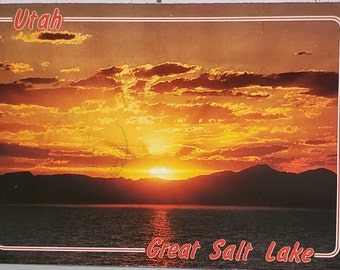 Post Card UT Great Salt Lake Utah