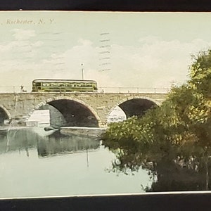 Postcard NY Court St. Bridge Rochester New York