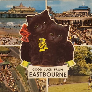 Postcard United Kingdom England Good Luck From Eastbourne