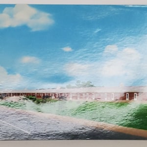 Postkarte Werbung Golden Sands Motel Sylvania Georgia