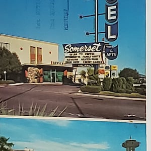Carte postale Publicité Somerset House Motel Las Vegas Nevada