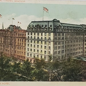 Postcard Canada Hôtel Windsor Montréal Canada