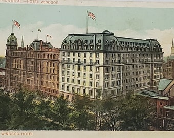 Vykort Kanada Hotell Windsor Montreal Kanada
