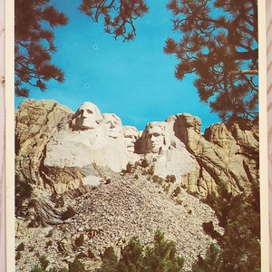 Carte postale SD Mt Rushmore Black Hills Dakota du Sud