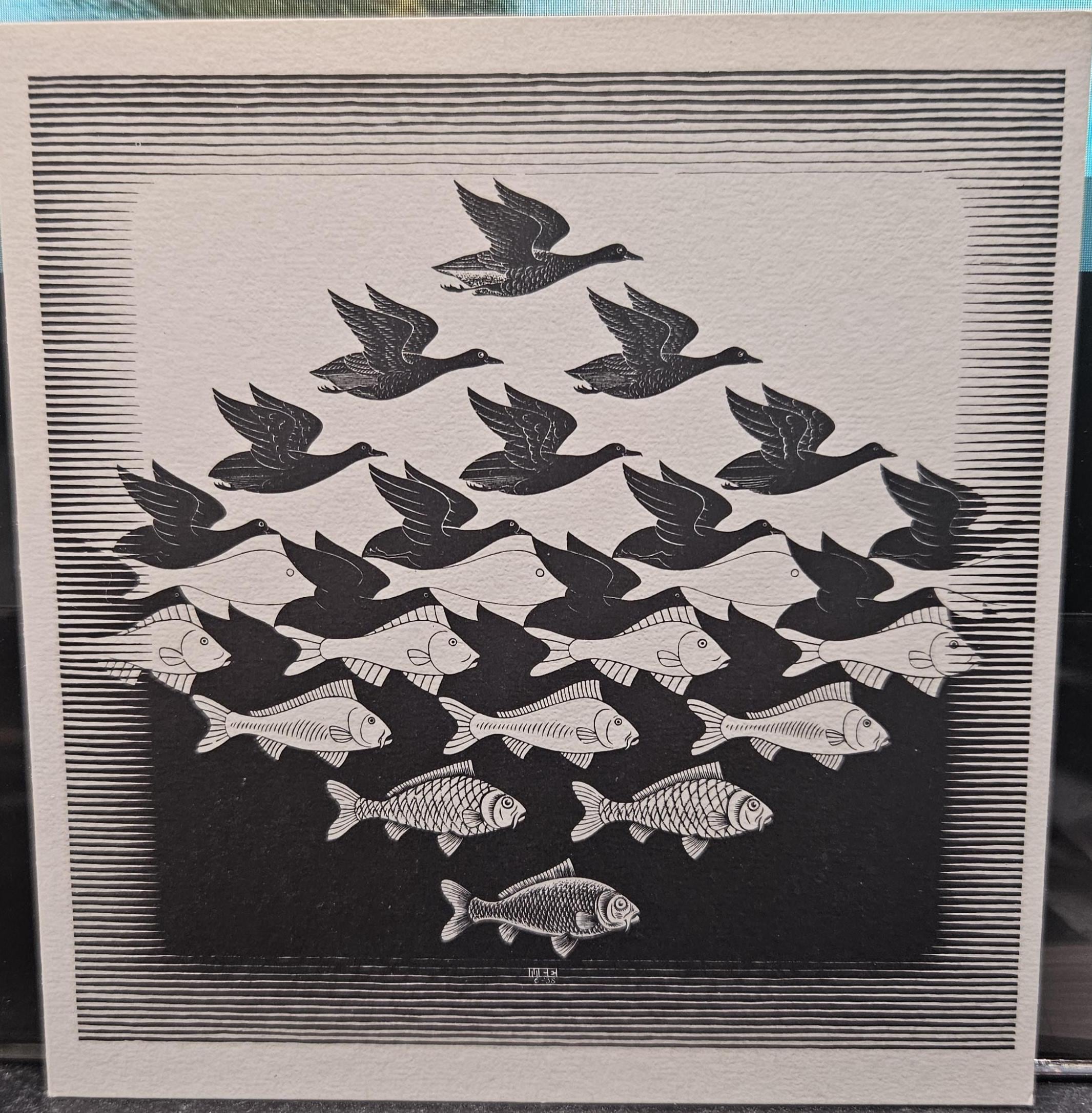Escher birds - Etsy 日本