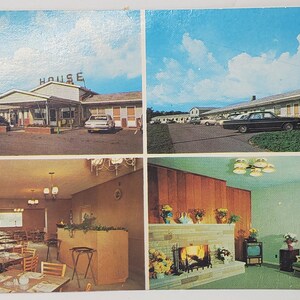 Cartolina Pubblicità Casa vacanze Motel Fremont Indiana