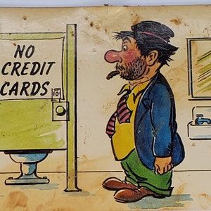 Carte postale humoristique Sans cartes de crédit