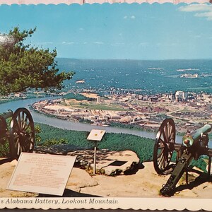 Cartolina postale TN Garrity's Alabama Battery Lookout Mountain Tennessee