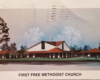 Post Card PA First Free Methodist Church Titusville Pennsylvania