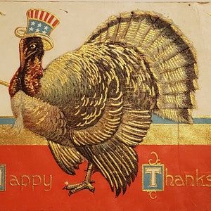 Cartolina Di Ringraziamento Un Felice Ringraziamento 1909 MW Taggart NY
