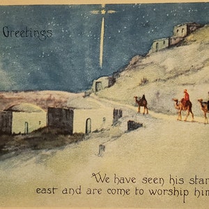 Postkarte Weihnachten Religiöser Matthäus 2:2