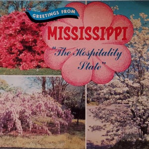 Carte postale MS Greetings from Mississippi The Hospitality State