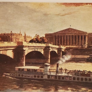 Post Card France The Pont de la Concorde Paris France