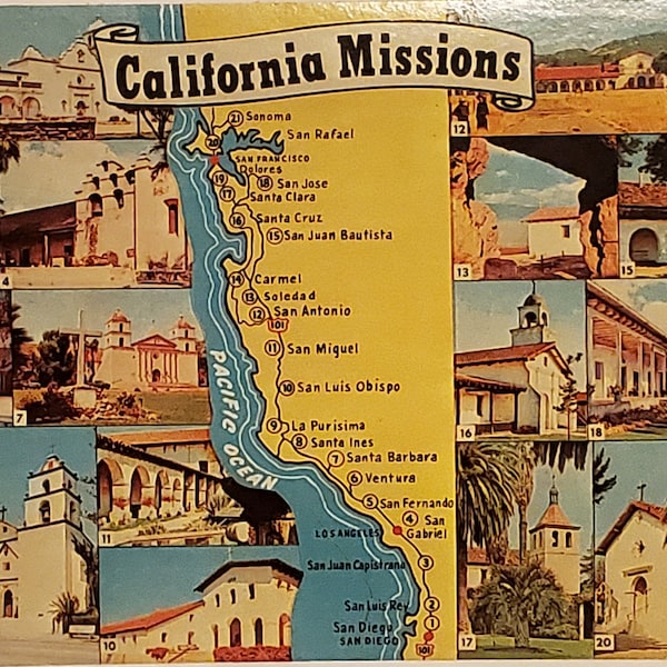 California Missions Etsy