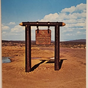 Carte postale WY Libby Flatts Point d’observation Wyoming