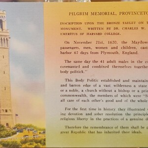 Carte postale MA Pilgrim Monument Cape Cod Massachusetts