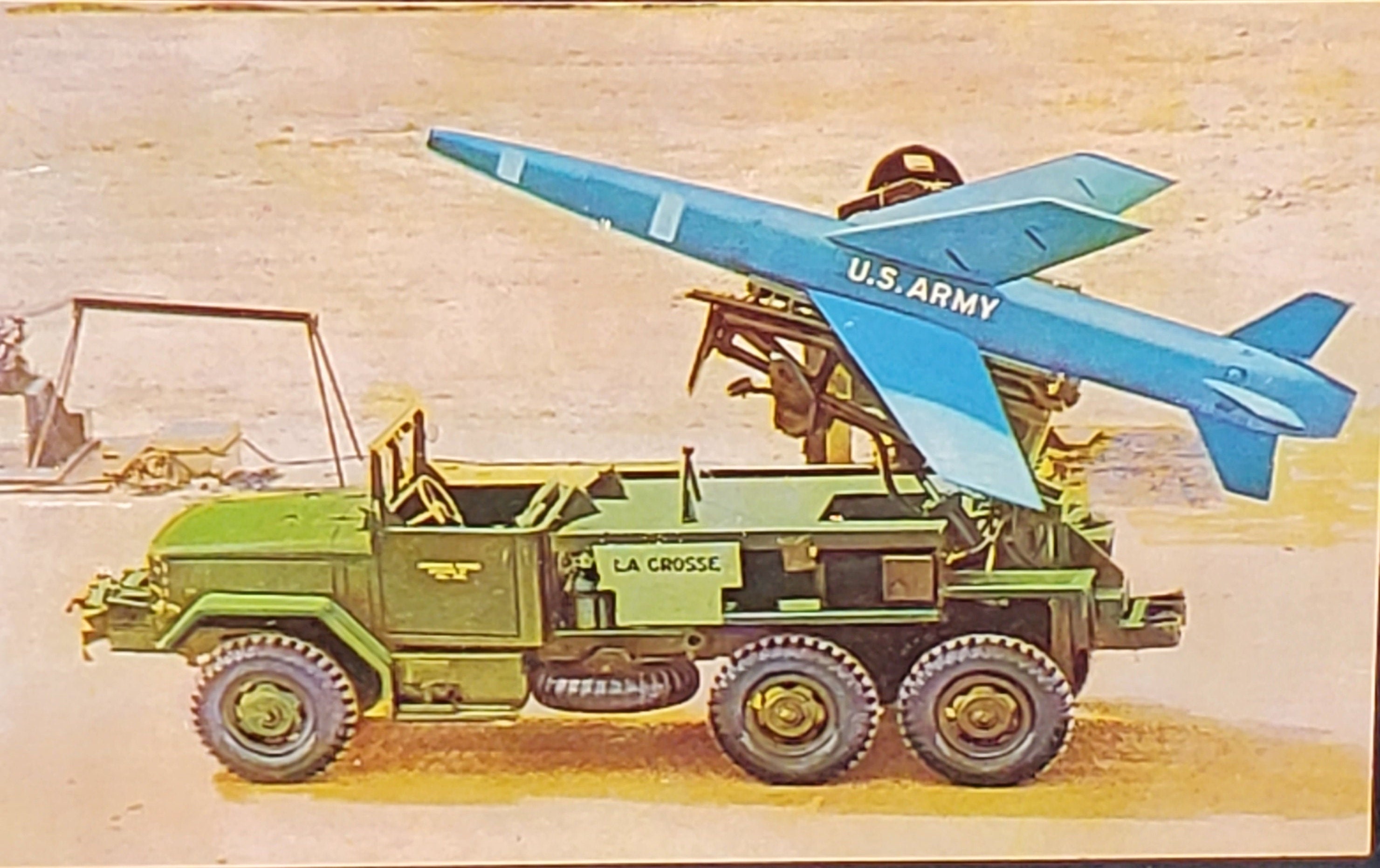 当時物 ヨネザワ BABY MISSILE TRUCK トラック 全長18㎝ ブリキ U.S