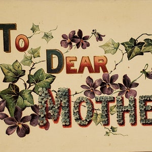 Post Card Groeten Verjaardag - Aan Lieve Moeder