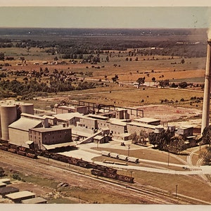 Postcard Canada Cement Company Port Colborne Ontario Canada
