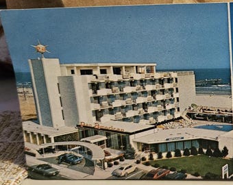Post Card Advertising Pan American Motor Inn Wildwood Crest New Jersey