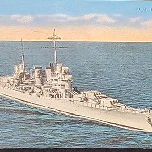 Carte postale Transport Militaire Marine U.S. Croiseur Léger - 69 Linge