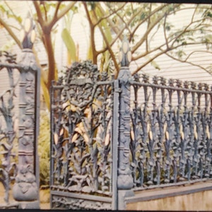 Cartão postal LA Cornstalk Fence Nova Orleans, Louisiana