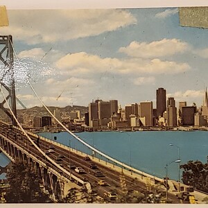 San Francisco Skyline Postcard: Bay Bridge View