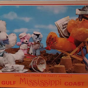 Carte postale MS Greetings from the Party Animals Gulf Coast Mississippi