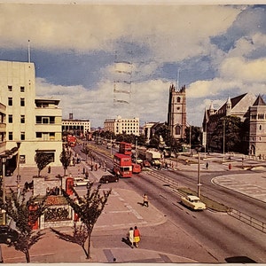 Postcard United Kingdom England Royal Parade and Guildhall Plymouth England