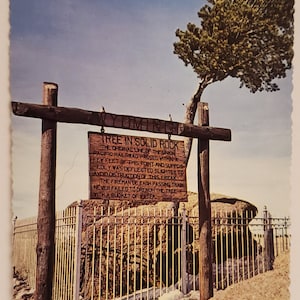 Cartão Postal Árvore WY em Solid Rock Wyoming