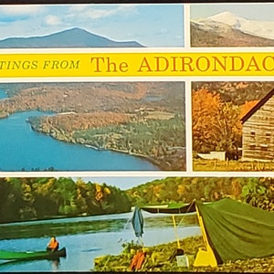 Cartolina NY Saluti da The Adirondacks New York