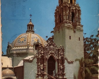 Postcard CA The Museum of Man San Diego California