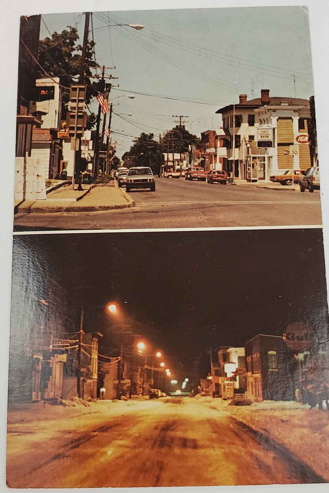 Postcard NY Main Street Interlaken New York Etsy