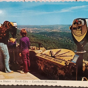 Postkarte TN See Seven States Rock City Lookout Mountain Tennessee