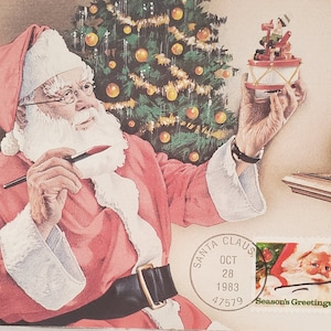 Post Maxi-Karte 1983 Weihnachtsmann Weihnachtsgrüße Weihnachtsmann IN