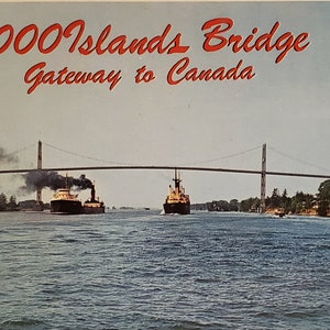 Cartolina NY 1000 Islands International Bridge New York
