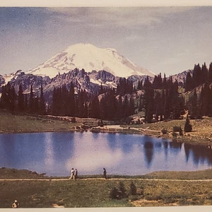 Carte postale WA Mount Rainier et Tipsu Lake Washington