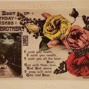 Postkarte Grußkarte Geburtstag - Das Beste aus Geburtstagswünschen an meinen Bruder