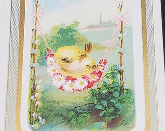 Post Card Holiday Easter Glad Easter Greetings Series D No 16