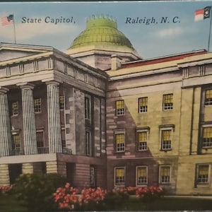 Cartolina postale NC State Capitol Raleigh North Carolina