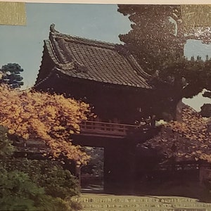 Cartão postal CA Jardim de chá japonês São Francisco Califórnia