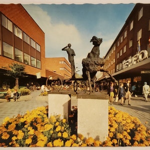 Carte postale Suède Umea Rue piétonne Suède