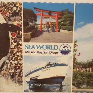 Postcard CA Sea World Mission Bay San Diego California