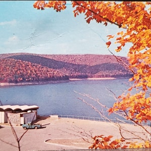 Carte postale PA Kinzua Point Information Center Bradford Pennsylvanie
