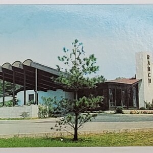 Postcard Advertising Smith&#39;s Ranch Motel & Restaurant Greensboro North Carolina